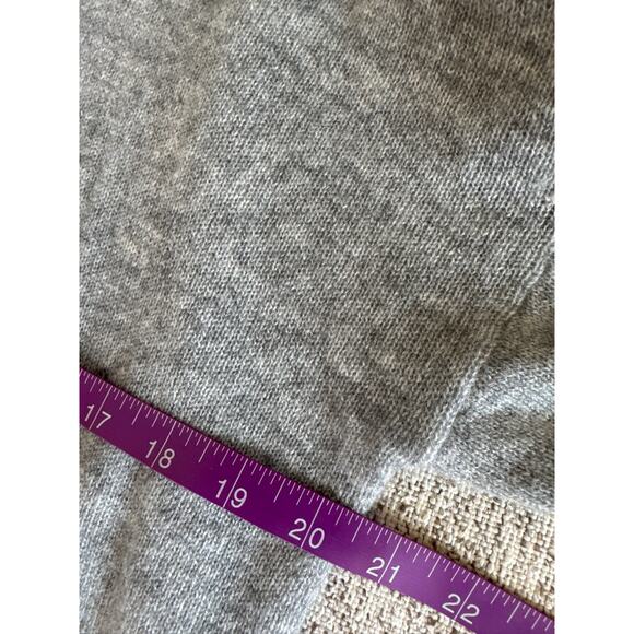 Skull Cashmere Colorblock 100% Cashmere Pullove Sweater - Pink & Gray, M - Picture 7 of 8